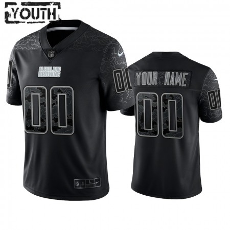 Maillot Cleveland Browns Custom Noir Reflective Limited - Enfant
